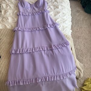 Lavender Ruffle Dress